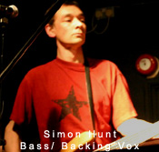 Simon Hunt - Bass Backing Vox